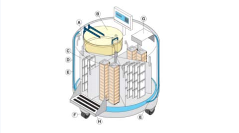 氣相液氮罐結(jié)構(gòu)示意圖 氣相液氮罐結(jié)構(gòu)示意圖